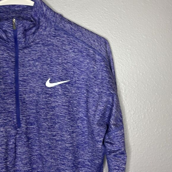 Nike Heathered Purple Pullover 1/4 Zip Running Top Size Small - Picture 3 of 9